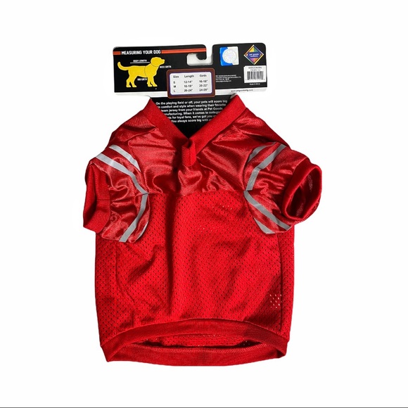 NWT Wisconsin Badgers Collegiate Pet Jersey, Pink or Red - Picture 6 of 15